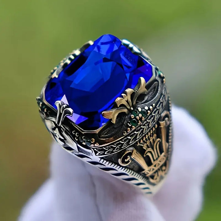 BettyRae - Klara Saphira Mixed Gold Ring