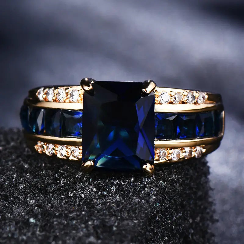 BettyRae - Kassira Bluemont Gold Ring