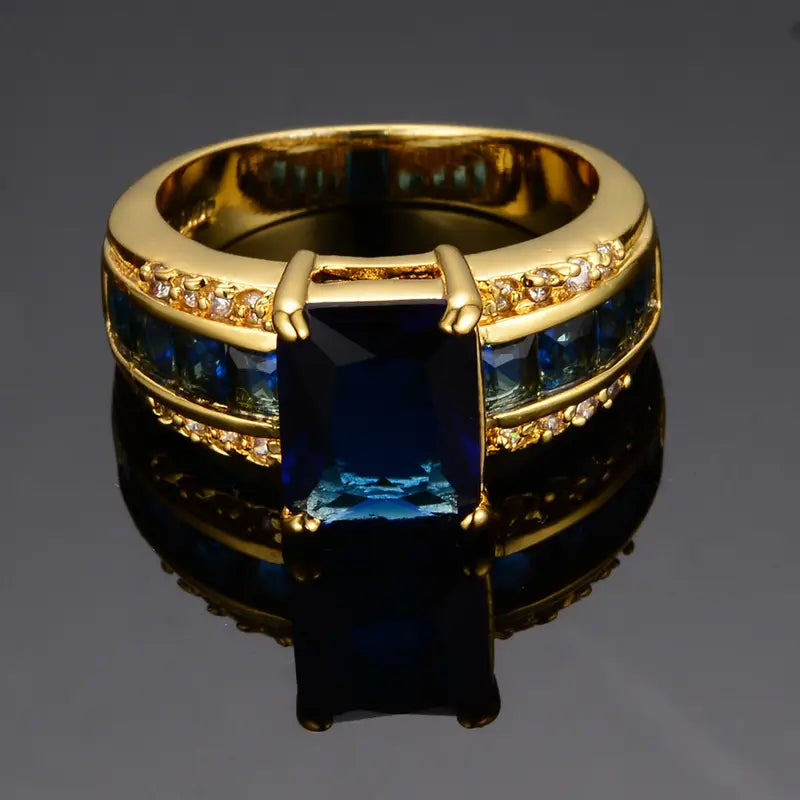 BettyRae - Kassira Bluemont Gold Ring