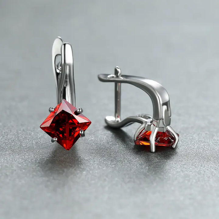 BettyRae - Rubienne Earrings White Gold