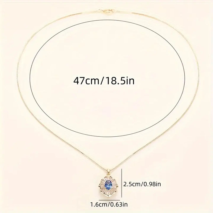 BettyRae - Kavella Noctazure Gold Necklace