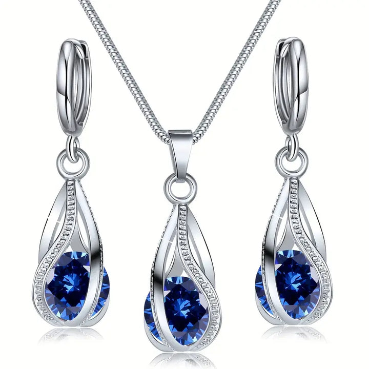 BettyRae - Zelira Fontaine Jewelry Set White Gold