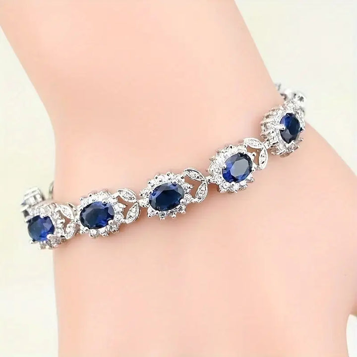 BettyRae - Iridessa Bluevain Bracelet White Gold