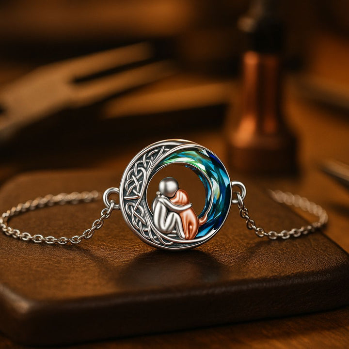 Adjustable 925 Sterling Silver Bracelet Featuring a Lucky Dog Motif