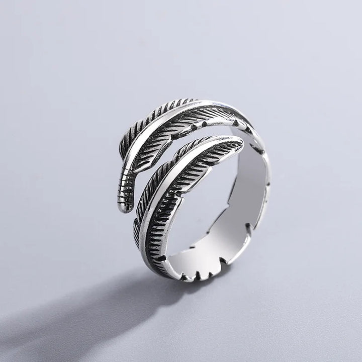 Feather of an Angel – Adjustable Memory Ring