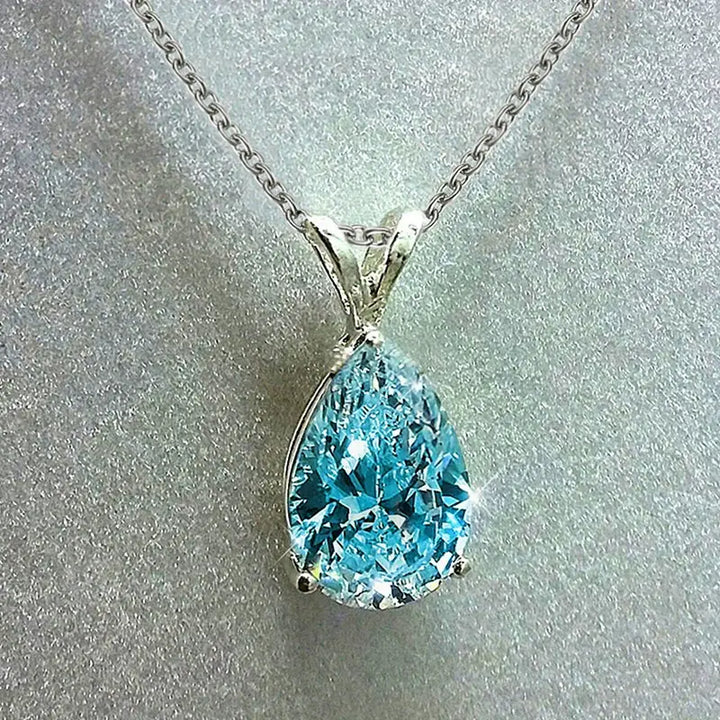 BettyRae - Ocean's Tear Necklace White Gold